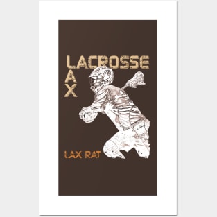 Lacrosse Player Lax Rat Posters and Art